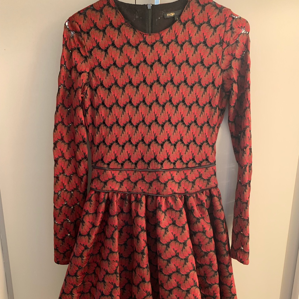 New With Tag Maje Statement Dress. Size 1